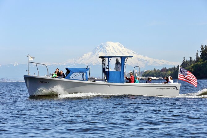 2 Hour Guided Boat Tour in Gig Harbor and Narrows Bridges - The Tacoma Narrows Bridge from below
