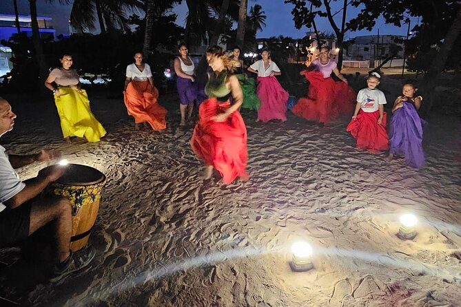Afro Puerto Rican Folklore Bomba Class and Live Music - The beach setting is beautiful, but the floor is uneven