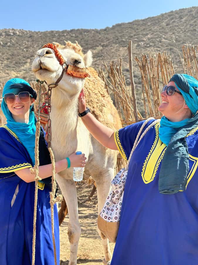 Agadir/Taghazout: Sunset Camel Ride with BBQ and Music Show - The 30-minute camel ride toward Tamri Beach