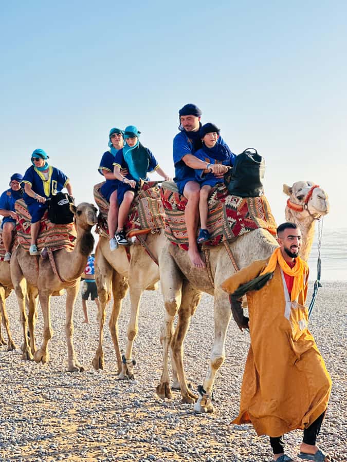 Agadir/Taghazout: Sunset Camel Ride with BBQ and Music Show - BBQ dinner, mint tea, and a lively finish