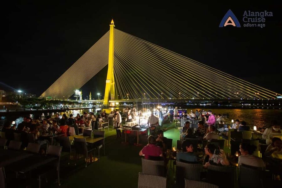 Bangkok: Alangka Luxury Cruise with Buffet and Live Music - River City and Asiatique on the return