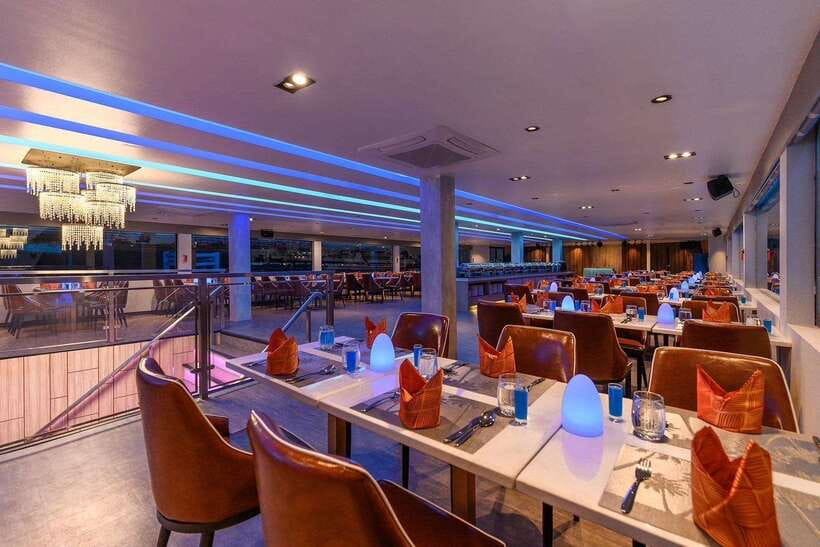 Bangkok: Royal Princess River Dinner Cruise with Live Music - Rama VIII Bridge and the turn back south