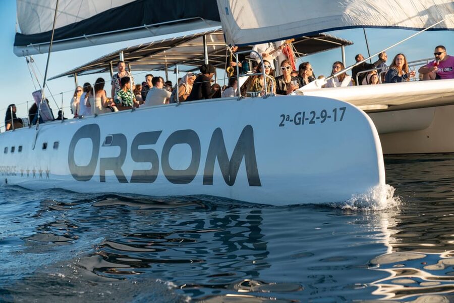Barcelona: Catamaran Cruise with optional Live Jazz Music - The best place to sit on the Catamaran Orsom