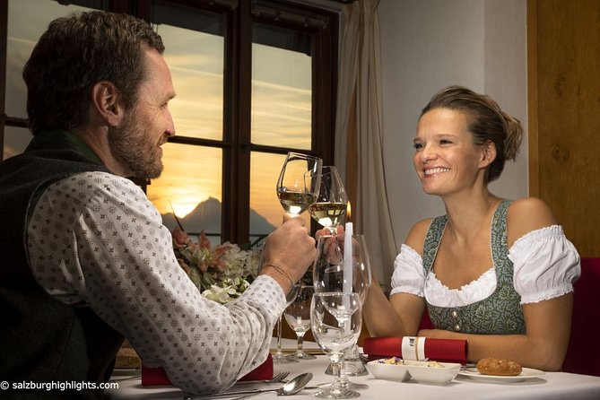 Best of Mozart Concert and GOLDEN VIP Dinner at Fortress Hohensalzburg - Arriving at Hohensalzburg Fortress by funicular