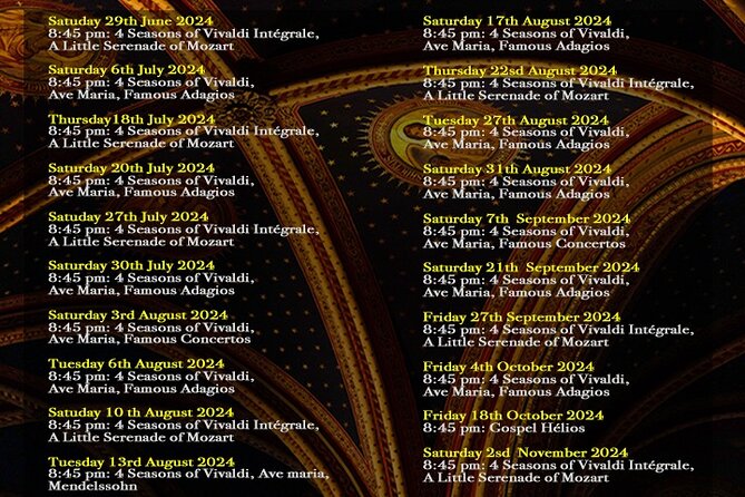 Classical Music Concert Saint Germain des Prés Church - Who will enjoy this concert most?