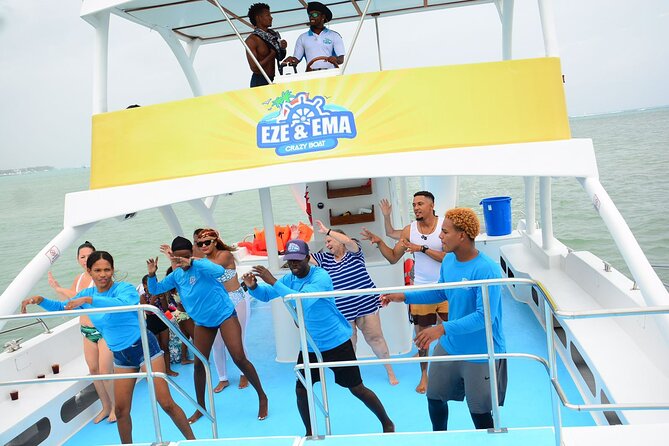 From Punta Cana: Party Boat + Snorkeling Live Music Drink Open B - Open bar, snacks, live music, and dancing