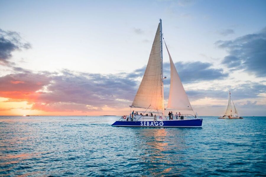 Key West: 2-Hour Sunset Sail with Live Music - Mallory Square Seen From the Water