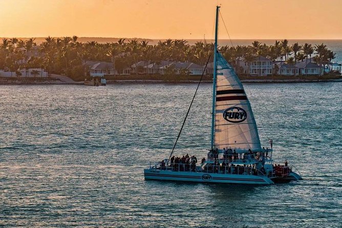 Key West Sunset Sail with Live Music, Drinks and Appetizers - Settling onto the 65-foot catamaran
