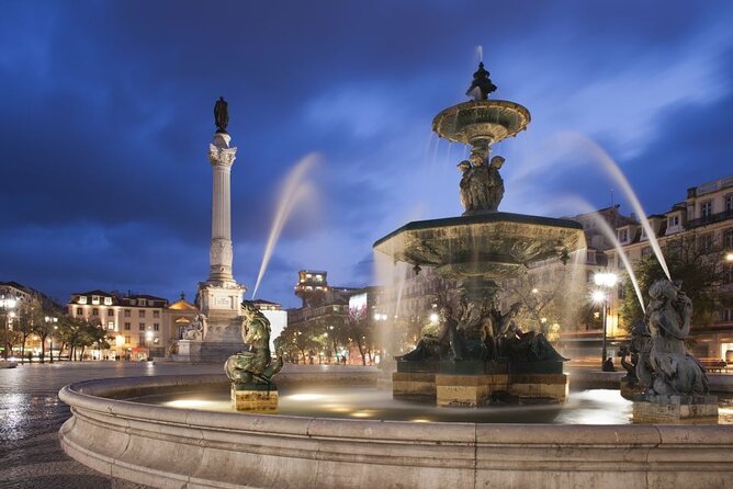 Lisbon: Authentic Fado Show, Dinner and Night Tour - The National Pantheon after sunset