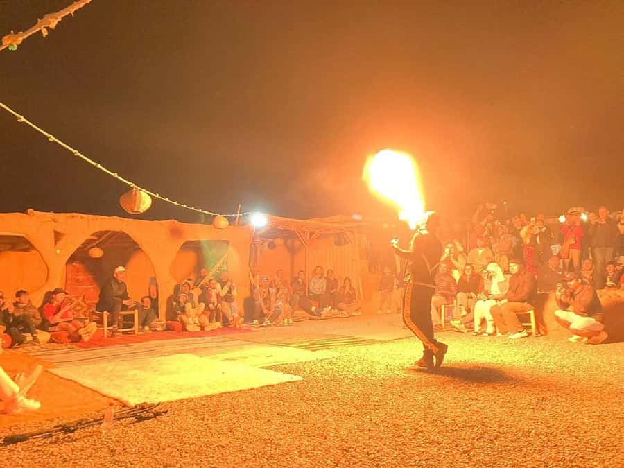 Marrakech: Agafay Desert Dinner, Live Music & Fire Show - The fire show brings the evening to a close