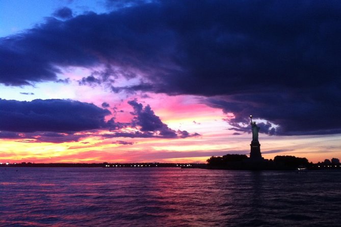 New York City Sunset Jazz Sail aboard Clipper City - Passing the park landmark on Manhattan’s southern edge