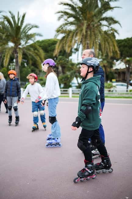 Nice: Sunset rollerblading tour, local socca, and live music! - Nice Harbour and the route toward Place Garibaldi