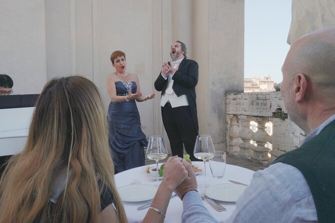 Open Air Opera Concert with Terrace aperitivo over Navona square - The rooftop visit to La Grande Bellezza