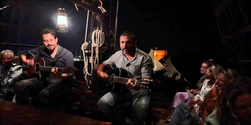 Rhodes: Night Cruise with Live Music and Sightseeing. - Setting Sail from Mandraki Harbor