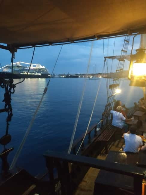 Rhodes: Night Cruise with Live Music and Sightseeing. - FAQ