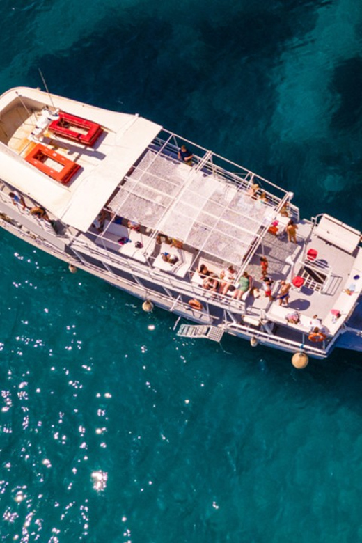 Rhodes: Sunset Cruise with Live Music, Wine & Greek Buffet - A Greek buffet with useful choices