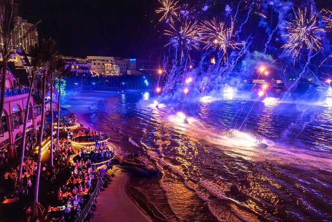 Romantic Dinner with Fireworks, Symphony & Kiss of the Sea Show - 6:00 p.m. pickup and the ride to Sunset Town