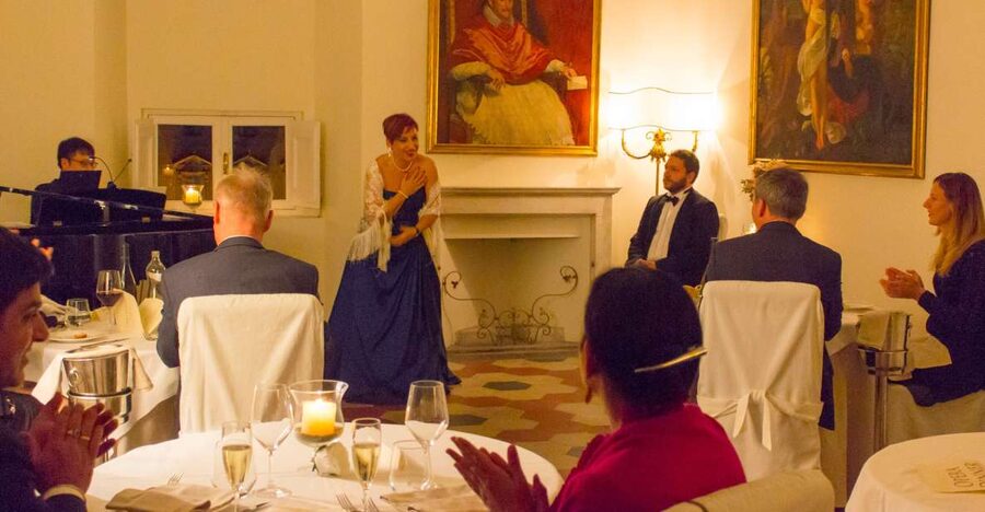 Rome: Dinner and Opera Performance at Palazzo Pamphili - Arriving at Terrazza Borromini