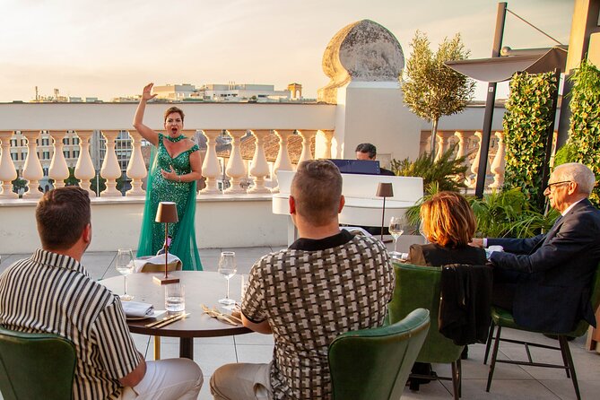 Rome: Rooftop Gourmet Dinner & Opera Performance - Dinner with Roman-modern cooking