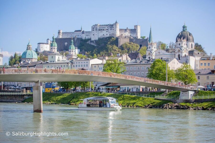 Salzburg: River Cruise & Best of Mozart Fortress Concert - Cruising the Salzach from Franz-Josef-Kai