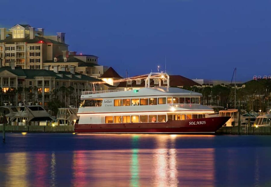 Sandestin: Sunset Dinner Cruise with Live Music - Food, service, and extra costs
