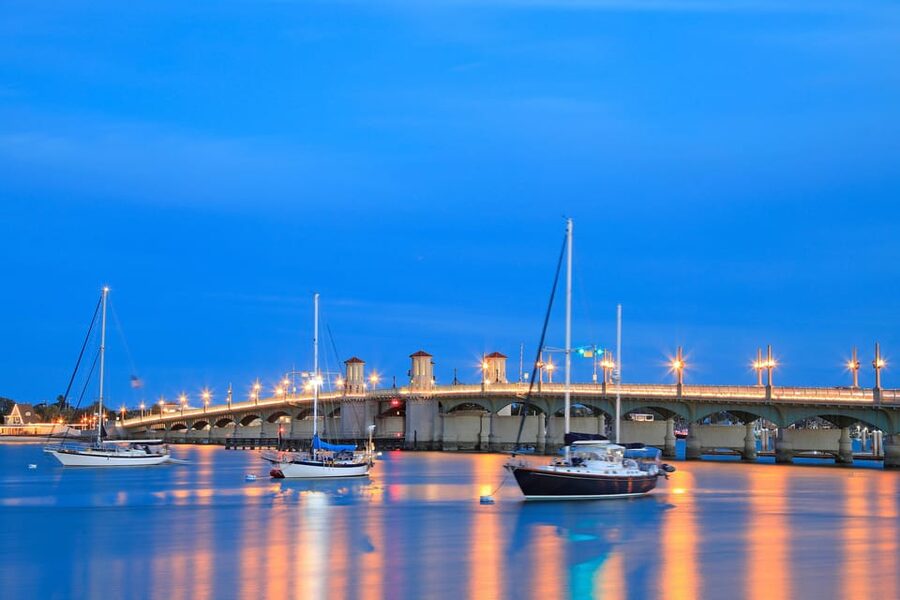 St Augustine: Nights of Lights Sail w Live Music& Sunset Opt - Why the water gives Nights of Lights a fresh look