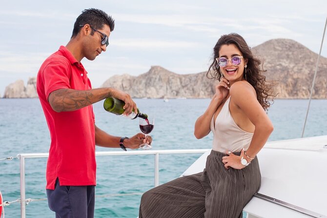 Sunset Cruise in Los Cabos with Jazz and Wine - Pelican Rock and Lover’s Beach come first