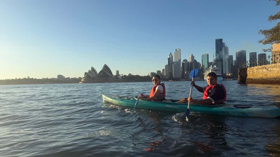 Sydney Sunrise Private Kayak – Opera House & Harbour Bridge - Getting Comfortable Before Launch