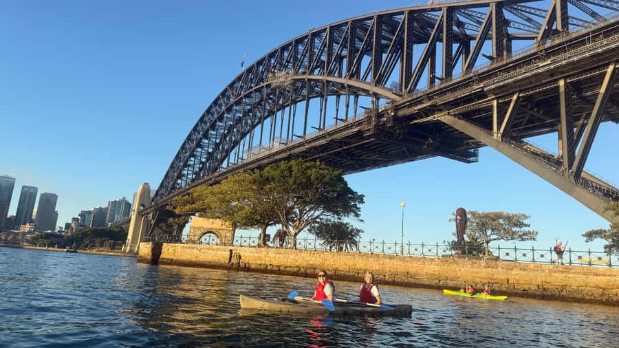 Sydney Sunrise Private Kayak – Opera House & Harbour Bridge - The Harbour Bridge From Water Level