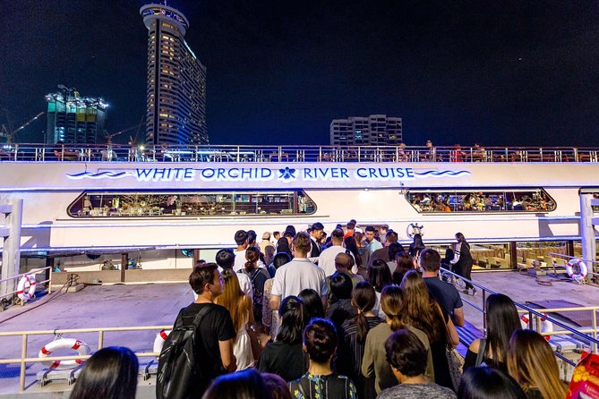White Orchid Dinner Cruise from Bangkok with Pickup & Live Music - Live music, disco, and cabaret after 9:00 p.m.